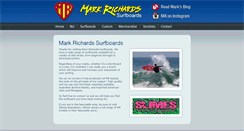 Desktop Screenshot of markrichardssurfboards.com